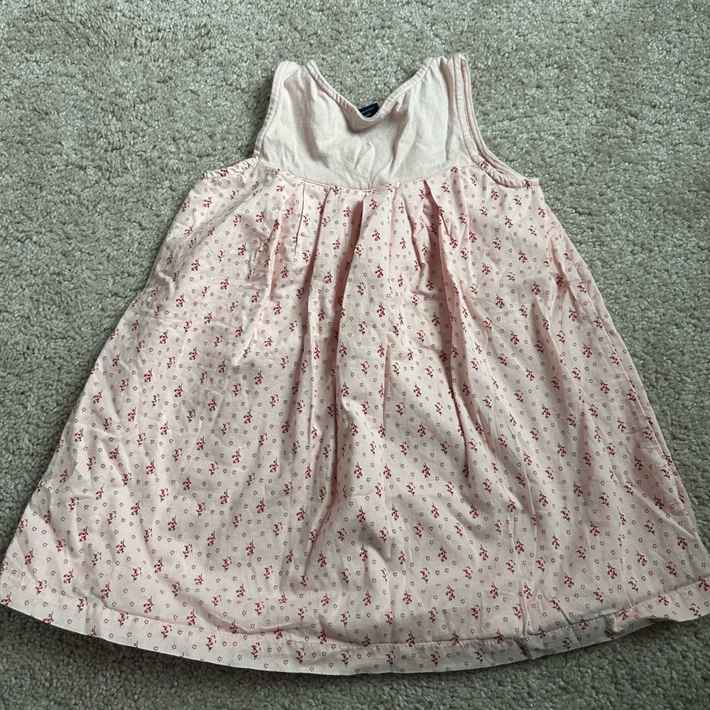 GAP Kids Casual Dress - Light Pink with Red Floral